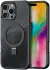 Dux Ducis Aimo MagSafe Apple iPhone 16 Pro Max Hoesje Kickstand Zwart afbeelding 1