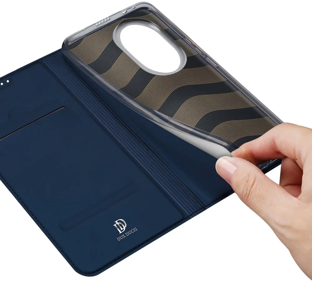 Dux Ducis Skin Pro Honor 200 Pro Hoesje Portemonnee Blauw afbeelding 8