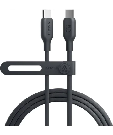 Anker 544 Bio-Based (140W) USB-C naar USB-C Kabel 1.8 Meter Zwart Kabels