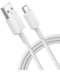 Anker 322 (15W) Gevlochten USB-A naar USB-C Kabel 0.9M Wit