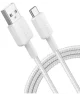 Anker 322 Gevlochten USB-A naar USB-C 15W Kabel 0.9M Wit