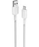 Anker 322 (15W) Gevlochten USB-A naar USB-C Kabel 0.9M Wit