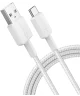 Anker 322 Gevlochten USB-A naar USB-C Kabel 0.9M Wit