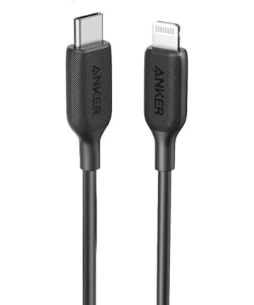 Anker 322 Gevlochten MFi USB-C naar Apple Lightning Kabel 1.8M Zwart Kabels