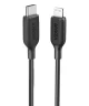 Anker 322 Gevlochten MFi USB-C naar Apple Lightning Kabel 1.8M Zwart