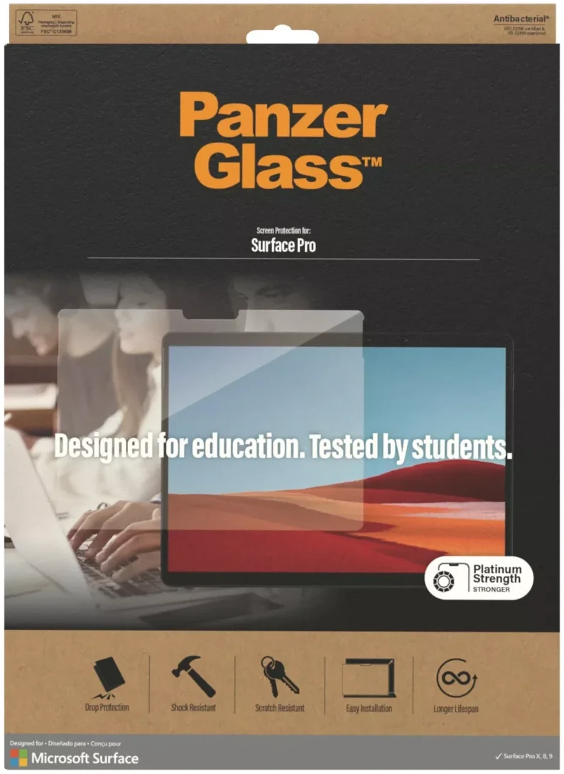 PanzerGlass Microsoft Surface Pro X / Pro 9 / Pro 8 Screenprotector Glass afbeelding 6