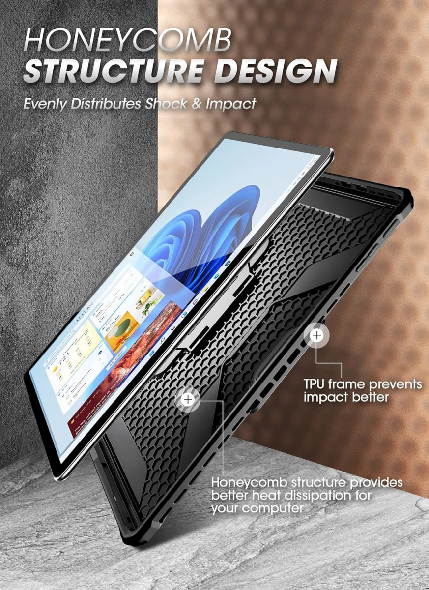 SUPCASE UB Pro Microsoft Surface Pro 9 Hoes Back Cover Zwart afbeelding 4