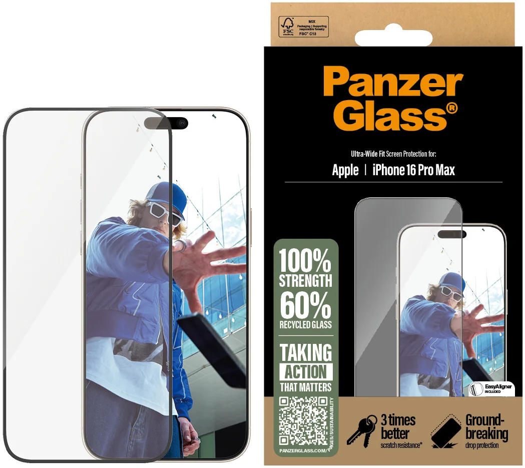 PanzerGlass Ultra-Wide Apple iPhone 16 Pro Max Screen Protector afbeelding 1