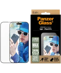 PanzerGlass Aluminium Frame Ultra-Wide Fit iPhone 16 Pro Screen Protector