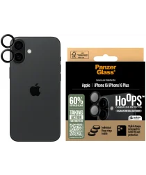 PanzerGlass Hoops Rings Apple iPhone 16 / 16 Plus Camera Lens Protector Zwart