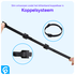 10 Pack Herbruikbare Kabelbinders Klittenband Kabels Opbergen Zwart afbeelding 2