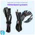 10 Pack Herbruikbare Kabelbinders Klittenband Kabels Opbergen Zwart afbeelding 4