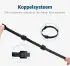 10 Pack Herbruikbare Kabelbinders Klittenband Kabels Opbergen Zwart afbeelding 3