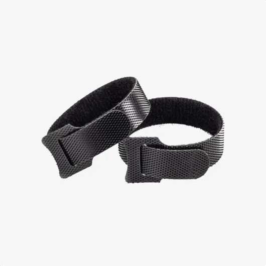 50 Pack Herbruikbare Kabelbinders Klittenband Kabels Opbergen Zwart afbeelding 2