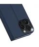 Dux Ducis Skin Pro Apple iPhone 16 Pro Hoesje Portemonnee Blauw