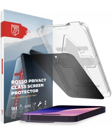 Rosso Apple iPhone 16 Pro Privacy Glass met Installatietray Screen Protectors