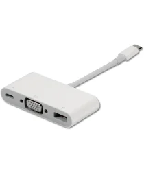 Originele Apple USB-C naar USB-C / USB-A / VGA Adapter Wit afbeelding