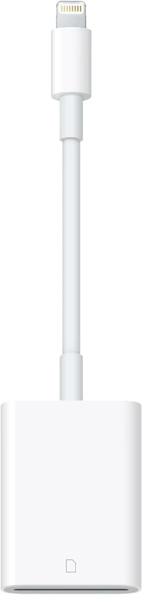 Originele Apple Lightning naar SD Kaartlezer Adapter Wit afbeelding 1
