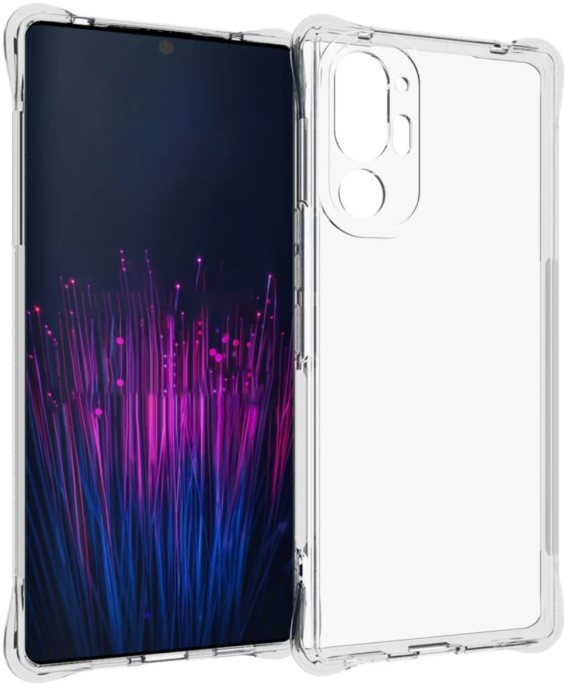 HTC U24 Pro Hoesje Schokbestendig en Dun TPU Back Cover Transparant afbeelding 1