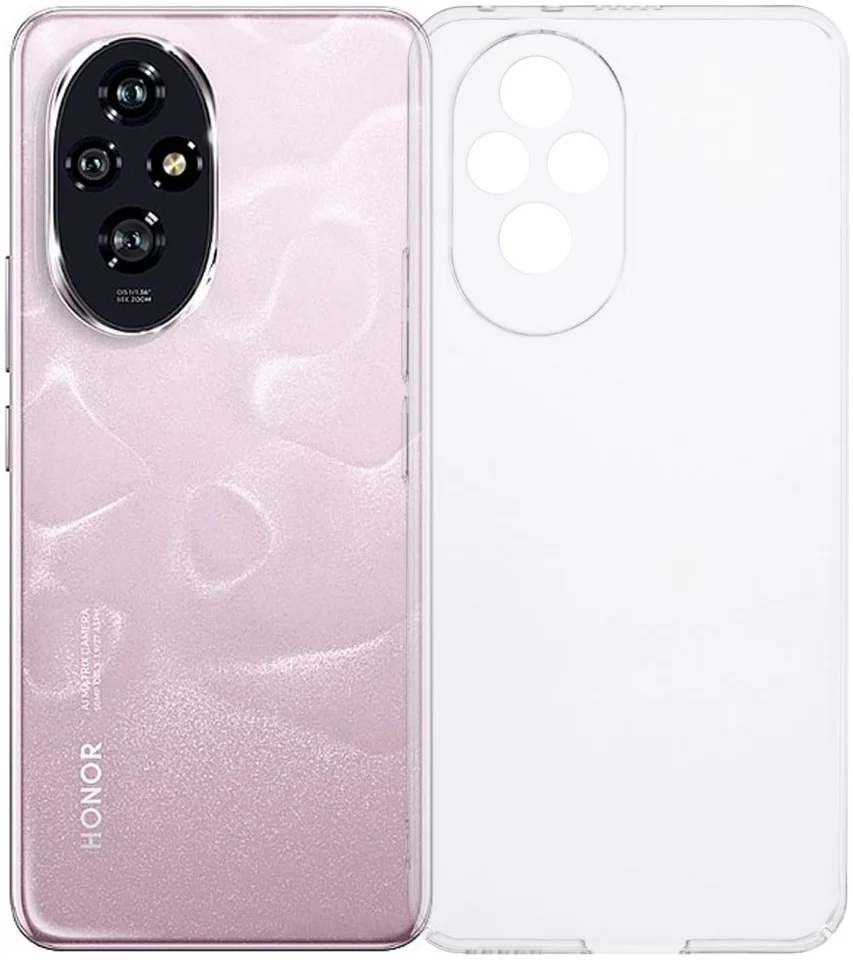 Honor 200 Hoesje Dun TPU Back Cover Transparant afbeelding 1