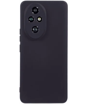 Honor 200 Pro Hoesje Dun TPU Back Cover Zwart Hoesjes