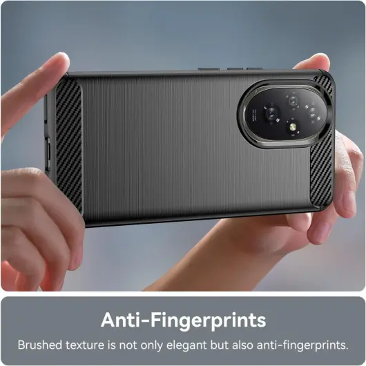 Honor 200 Pro Hoesje Geborsteld TPU Flexibele Back Cover Zwart afbeelding 7