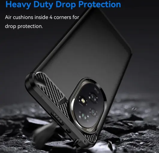 Honor 200 Pro Hoesje Geborsteld TPU Flexibele Back Cover Zwart afbeelding 8