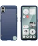 Nothing CMF Phone 1 Hoesje Geborsteld TPU Flexibele Back Cover Blauw