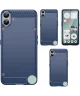 Nothing CMF Phone 1 Hoesje Geborsteld TPU Flexibele Back Cover Blauw