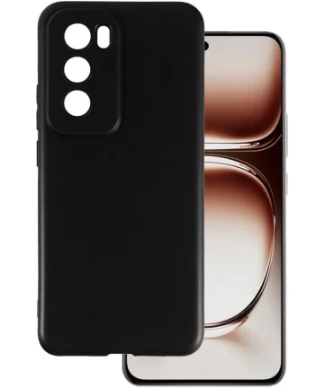 Oppo Reno 12 Hoesje Dun TPU Back Cover Zwart Hoesjes