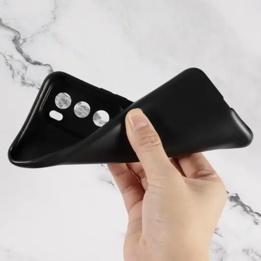 Oppo Reno 12 Hoesje Dun TPU Back Cover Zwart afbeelding 3