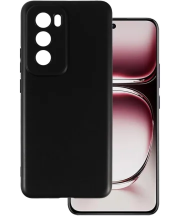 Oppo Reno 12 Pro Hoesje Dun TPU Back Cover Zwart Hoesjes