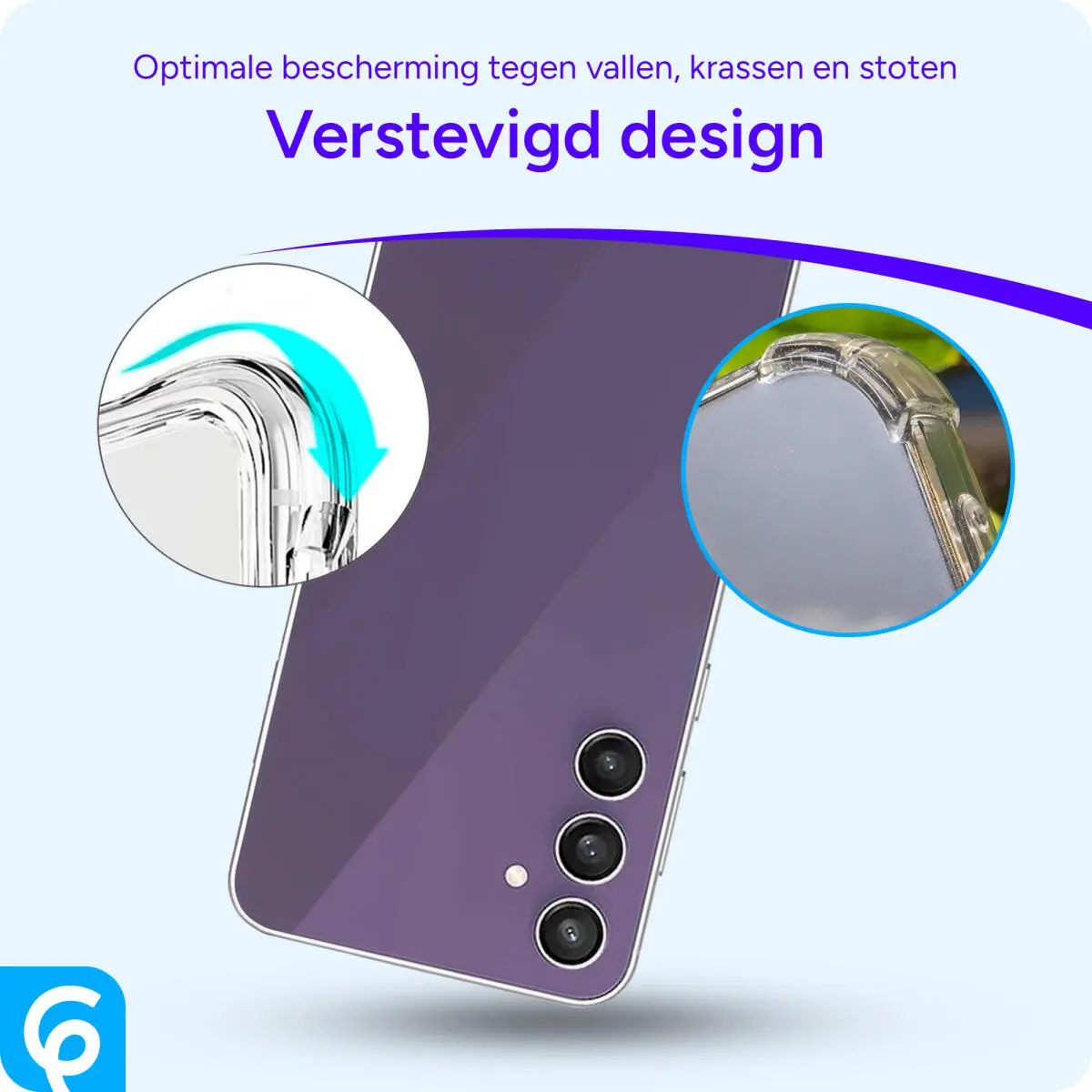 Samsung Galaxy S24 FE Hoesje Schokbestendig en Dun TPU Back Cover Transparant afbeelding 2