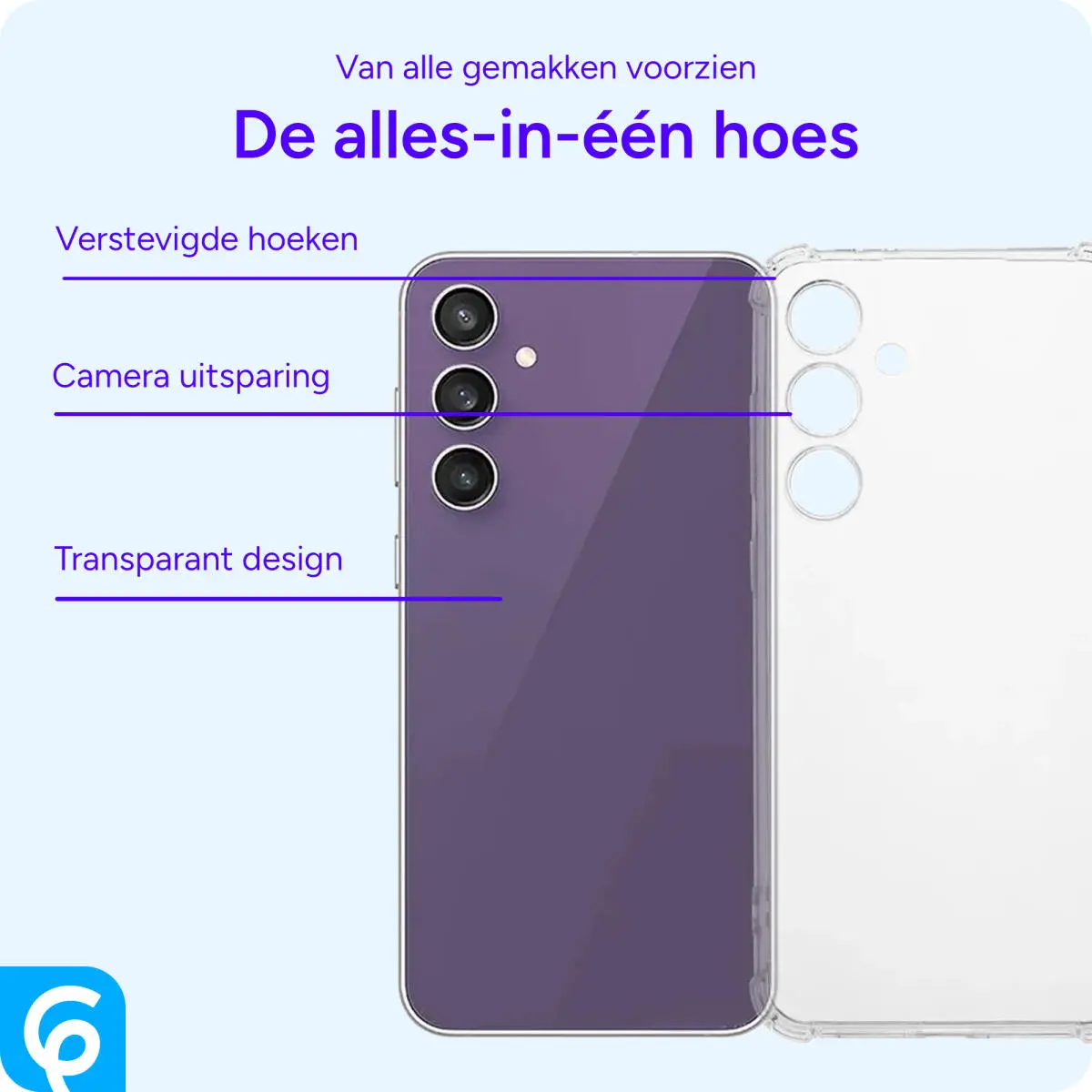 Samsung Galaxy S24 FE Hoesje Schokbestendig en Dun TPU Back Cover Transparant afbeelding 4