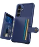 Samsung Galaxy S24 FE 3 in 1 Back Cover Portemonnee Hoesje Blauw