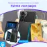 Samsung Galaxy S24 FE 3 in 1 Back Cover Portemonnee Hoesje Zwart afbeelding 2