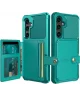 Samsung Galaxy S24 FE 3 in 1 Back Cover Portemonnee Hoesje Groen