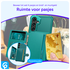 Samsung Galaxy S24 FE 3 in 1 Back Cover Portemonnee Hoesje Groen afbeelding 2