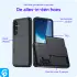 Samsung Galaxy S24 FE Hoesje met Slider Kaarthouder Back Cover Zwart afbeelding 3