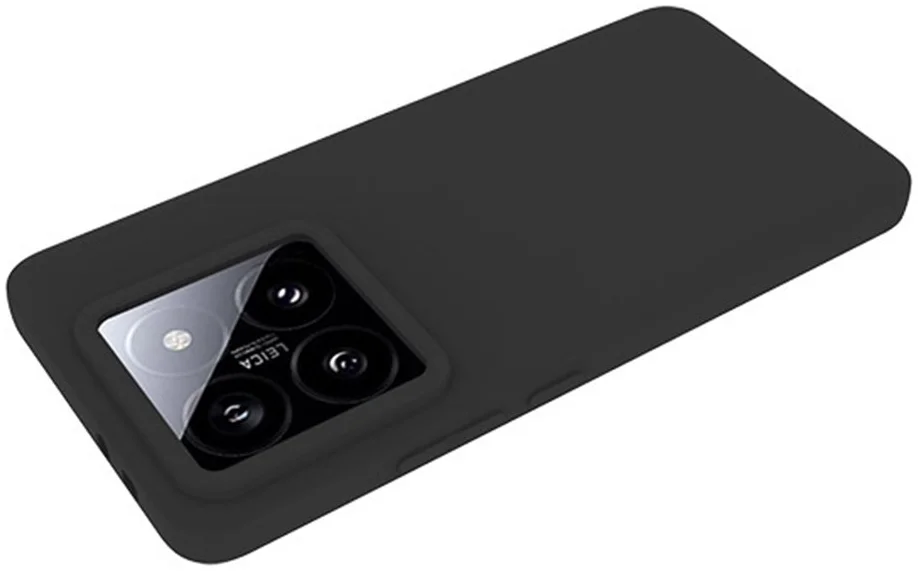 Xiaomi 14T Pro Hoesje Dun TPU Back Cover Zwart afbeelding 3
