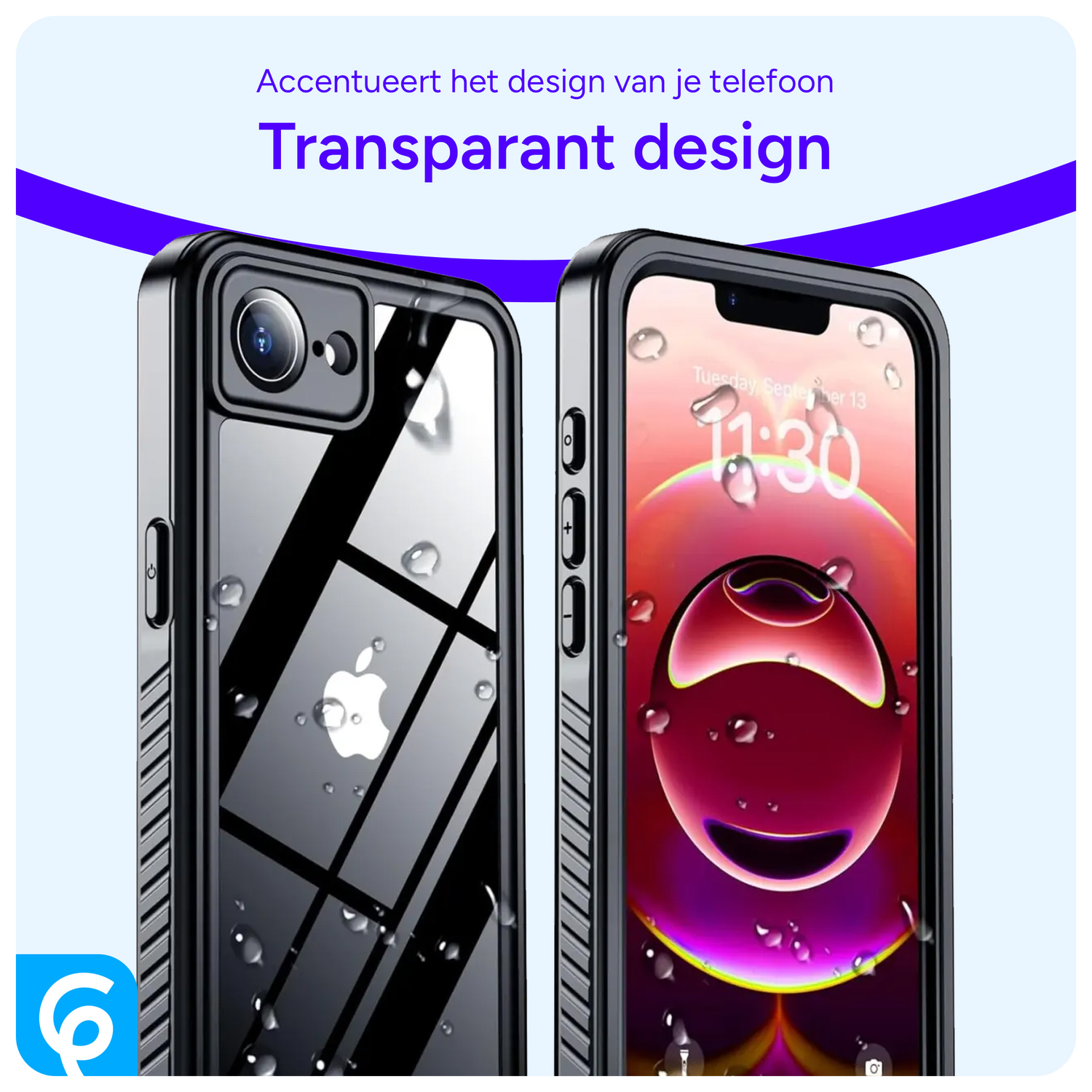 SBG Outdoor Case iPhone 16e Waterdicht Zwart afbeelding 6
