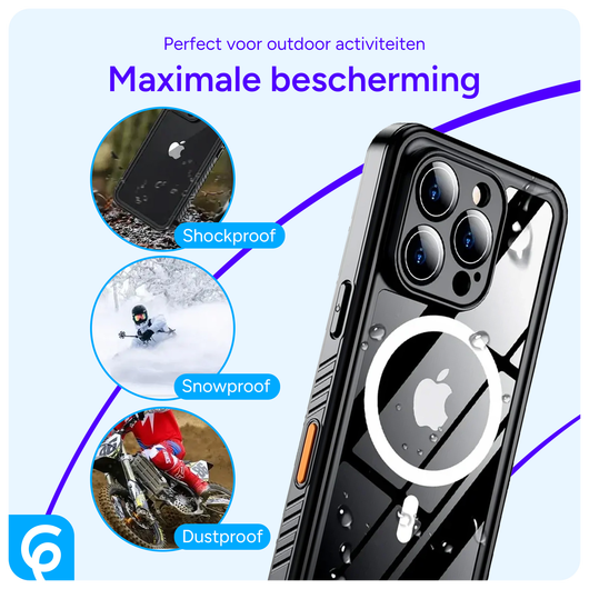 SBG Outdoor Case iPhone 16e Waterdicht Zwart afbeelding 2