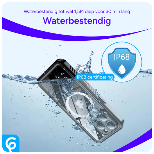 SBG Outdoor Case iPhone 16e Waterdicht Zwart afbeelding 5