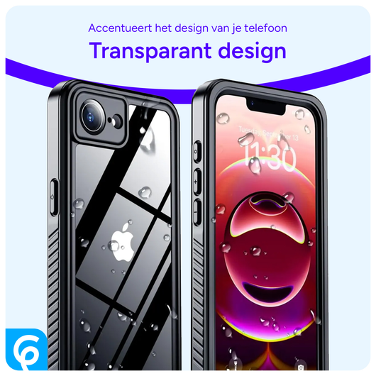 SBG Outdoor Case iPhone 16e Waterdicht Zwart afbeelding 6