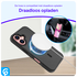 Apple iPhone 16 Hoesje Dual-Layer Hybride Back Cover met MagSafe Zwart afbeelding 5