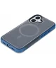 Apple iPhone 16 Hoesje Dual-Layer Hybride Back Cover met MagSafe Blauw