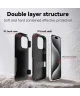 Apple iPhone 16 Pro Hoesje Dual-Layer Hybride Back Cover met MagSafe Zwart