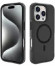 Apple iPhone 16 Pro Hoesje Dual-Layer Hybride Back Cover met MagSafe Zwart