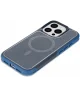 Apple iPhone 16 Pro Hoesje Dual-Layer Hybride Back Cover met MagSafe Blauw