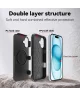 Apple iPhone 16 Plus Hoesje Dual-Layer Hybride Back Cover met MagSafe Zwart